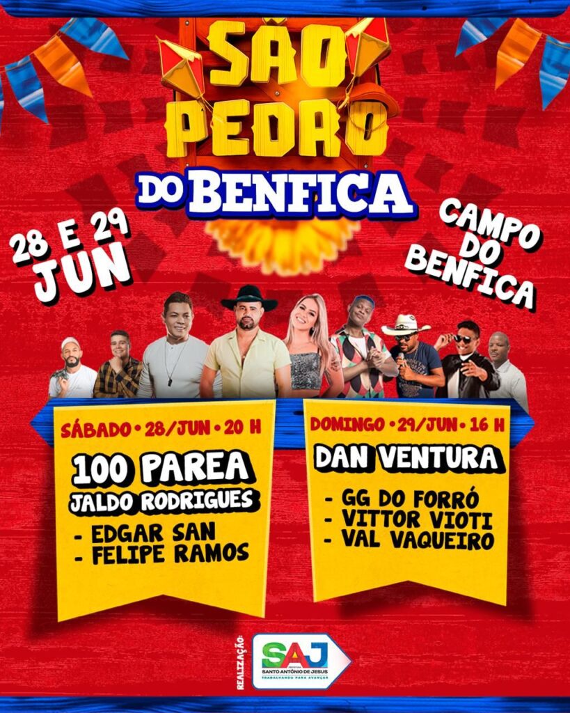 São Pedro do Benfica agita Santo Antônio de Jesus com dois dias de muito forró e animação